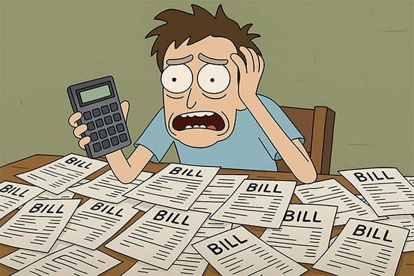 A visual representation of tracking expenses